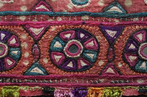 Kutch Or Gujarat Silk Embroidered Cloth India Etsy