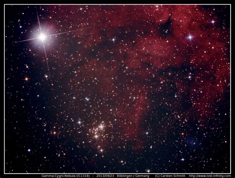 Astrophotography Gamma Cygni Nebula Ic1318 Lost Infinity