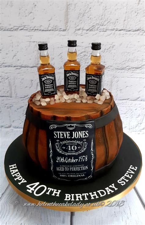 Jack Daniels Barrel Birthday Cake Birthday Cakes For Men Barrel Cake Whiskey Barrel Cake