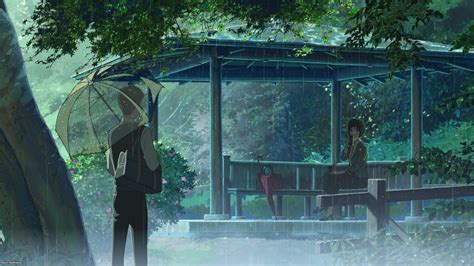 Rain The Garden Of Words Makoto Shinkai Wallpapers Hd Desktop And