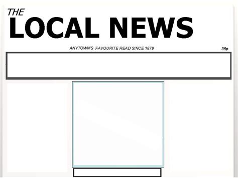 News items, press reports and headlines abound in abbreviations of various kinds. Newspaper front page layout blank | Newspaper template word, Article template, Blank newspaper