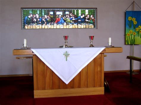 Communion Table Cloth At Each Of The Four Corners Of This Flickr