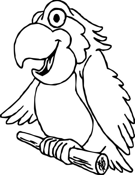 Parrot Coloring Page 042