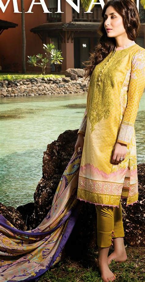 Crescent By Faraz Manan Cotton Lawn Embroidered Collection 2015 Buy