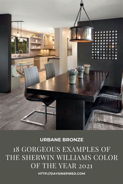 Urbane Bronze The Sherwin Williams Color Of The Year Looks Stunning