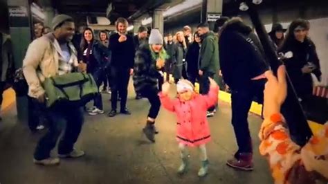 Subway Platform Turns Into A Dance Floor When This Adorable Little Girl