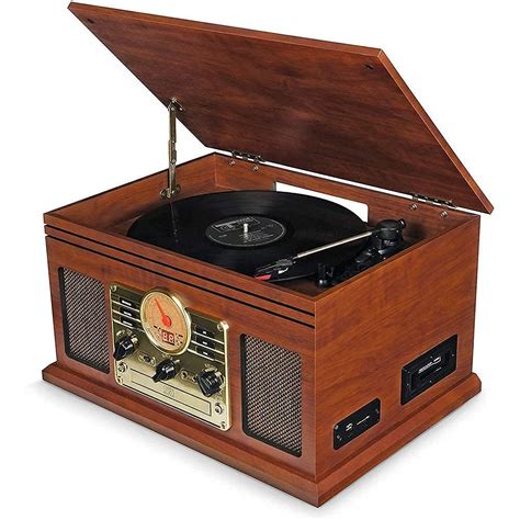 Buy Record Player Retro Wooden Music Centre Hi Fi With Remote Control