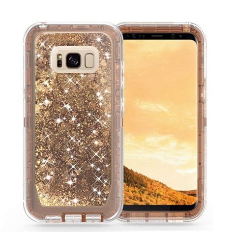 Liquid Quicksand Phone Samsung Galaxy S8 S9 Plus Bling Glitter Tpu