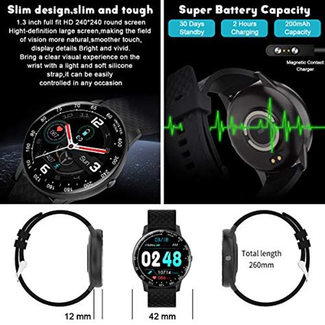 Amokeoo Smart Watchfitness Tracker Watch With Blood Pressure Heart