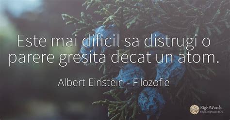 Citate De Albert Einstein Despre Filozofie