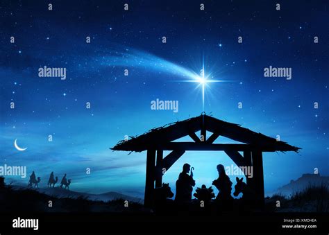 Bethlehem Scene Star Hi Res Stock Photography And Images Alamy