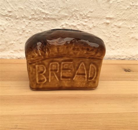 Vintage Pottery Novelty Bread Save Some Bread Piggy Bank Money | Etsy