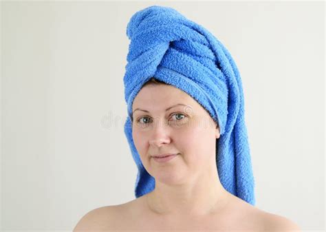 Adult Woman After Shower With Towel On His Head Stock Image Image Of Shower Person 71811361