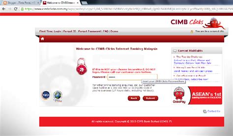 Forget your cimb clicks password? Online Diary