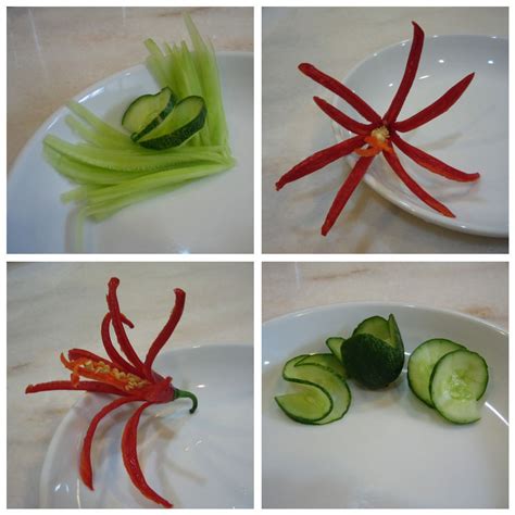 Simple Garnishes For Food Food Garnish Using Cucumber Con Imágenes