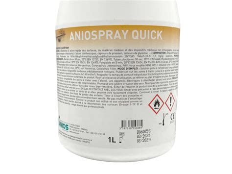 Aniospray Quick Désinfectant Anios 1 Litre