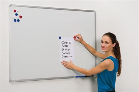 Wall Mounted Coated Steel Magnetic Office Whiteboard