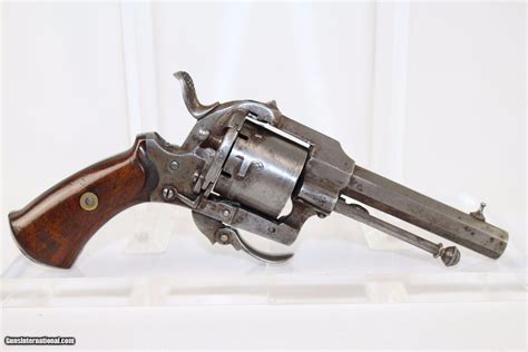 Belgian Antique Lefaucheux Folding Trigger Revolver
