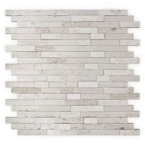 Tile backsplash installation job supplies cost of related materials and supplies typically required to install tile backsplash including: Inoxia SpeedTiles Himalayan White 11.77 in. x 11.57 in. x ...