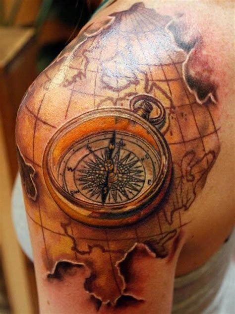 Tattoos are your own choices, and so a compass tattoo meaning is completely up to you too! Compass Tattoo Ink Idea for Women - Tattoos Ideas