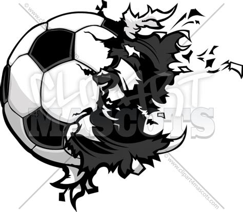 Soccer Ball Explosion Graphic Vector Logo