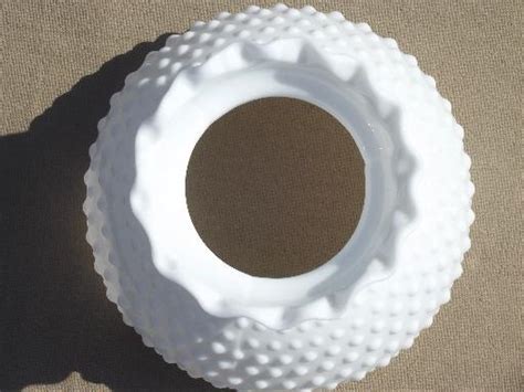 Hobnail Milk Glass Shade For Student Lamp Vintage Replacement Shade