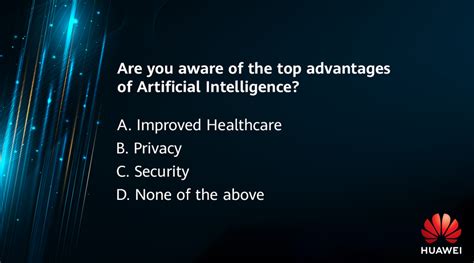 Artificial Intelligence Quiz Huawei Enterprise Support Community