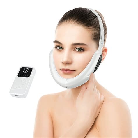 facial lifting device led photon therapy facial slimming vibration massager double chin v face