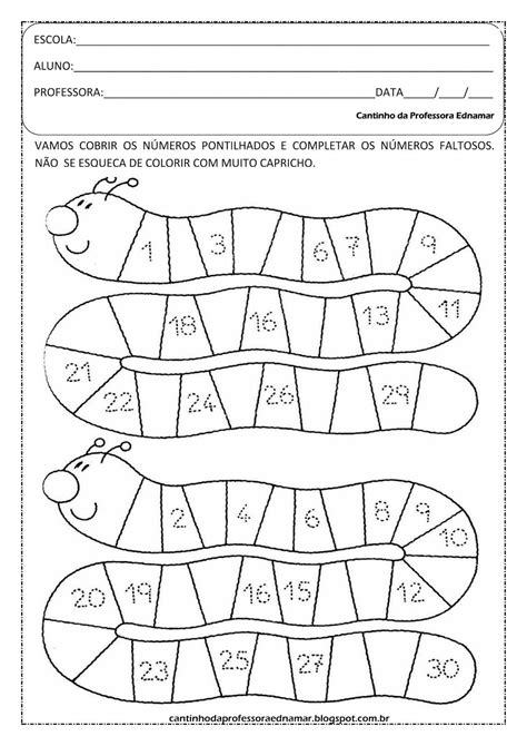 Atividade Matematica Sequencia Numerica Educa