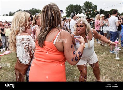 Essex Essex Girls Drinking And Partying At The Brentwood Festival