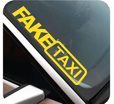 fake taxi car sticker sticker decal 55 x 10 cm tuning jdm etsy