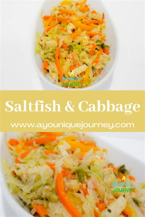 Saltfish And Cabbage Jamaican Style A Younique Journey