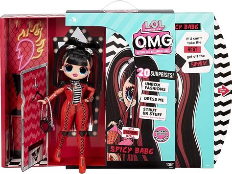 Lol Surprise Omg Spicy Babe Fashion Doll Dress Up Doll Set With 20