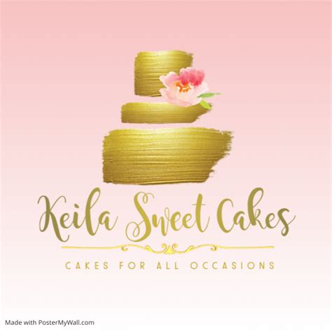 Keila Sweet Cakes Luxury Logo Postermywall