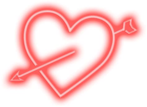 Download Neon Heart Arrow Valentines