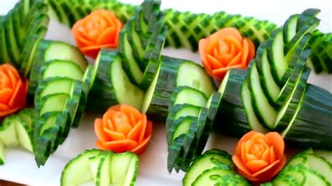 Italypaul Art In Fruit And Vegetable Carving Lessons Art In Cucumber