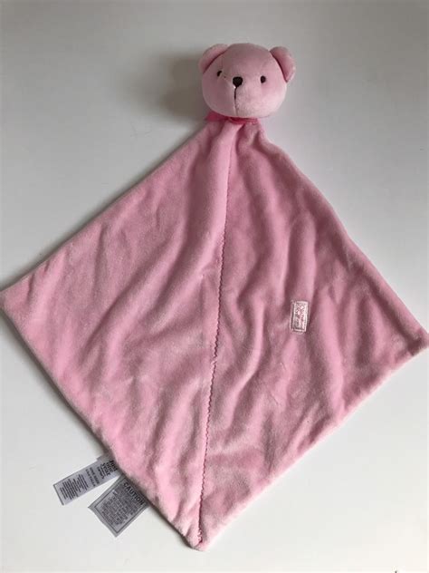 Carters Just One Year Pink Bear Precious Firsts Security Blanket Lovey