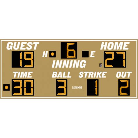 Electro Mech Lx137 Baseball Scoreboards With Bso Digits Pro Sports Equip