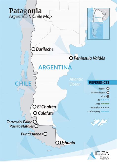 Patagonia Argentina Map Travel Guide I Travel Argentina