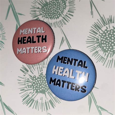 Mental Health Matters Awareness Pin Badge Etsy