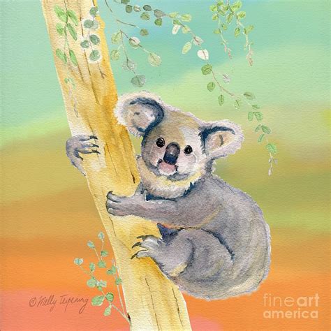 Colorful Koala Painting By Melly Terpening Pixels