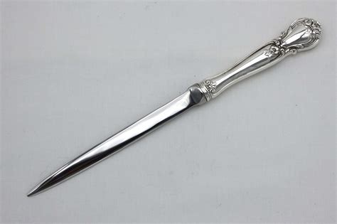 Letter Openerpaper Knife With Sterling Silver Handle Circa Etsy