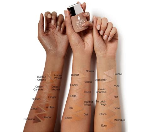 Clinique Foundation Color Chart Gallery Of Chart 2019