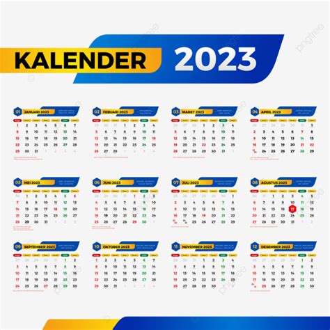 Kalender 2023 Lengkap Per Bulan Dengan Tanggal Merah Hari Libur