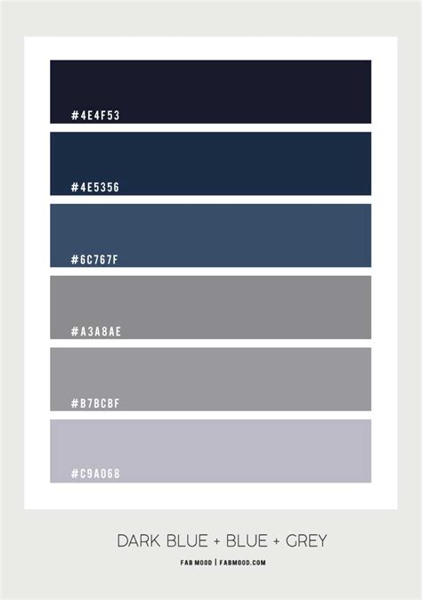 Blue And Grey Bedroom Color Palette