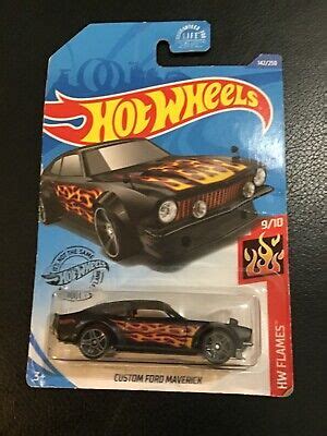 Hot Wheels Custom Ford Maverick Hw Flames On Intl Card