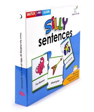 Match & Learn Silly Sentences Puzzle Card Set | zulily | Silly sentences, Sentences, Card set