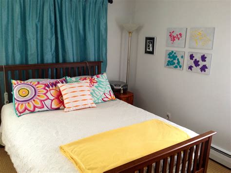 A vibrant colour such as harvest dance acts as an instant focal point in the bedroom, diminishing the need for excessive accent pieces. Pops of vibrant color with beautiful neutrals. The room ...