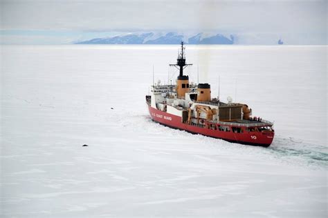 Polar Star Arrives At Mcmurdo Station Antarctica
