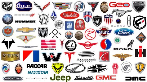 130 Most Popular Car Brands Logos Decals Stickers Labels Full Set Free